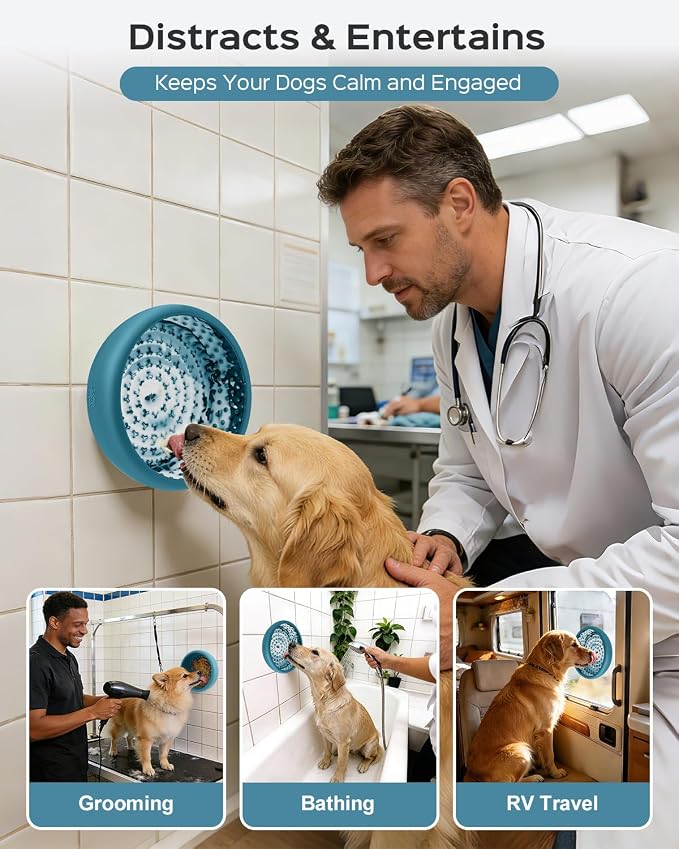 Dog Lick Bowl for Dogs S, Lick Mat, Dog Slow Feeder | Strong Suction Base, BPA-Free Silicone, Freeze Licking Bowl for Anxiety Relief, Enrichment & Distraction, Dishwasher Safe - Image 4