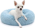 nononfish Fluffy Donut Dog Bed for Small Dogs,Cozy Plush Pet Bed | Fluffy donut bed with soft comfort and cozy round design. by nononfish