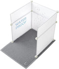 MEEXPAWS Cat Litter Box Enclosure, Splash Guard High Walls with Litter Mat | Large Litter Box Pee Shield, DIY Plastic Sheets Easy Clean, Litter Containment, Privacy Screen, Wall Protector by PETPRODUCTS