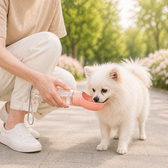 Portable Dog Water Bottle with Food Container, Leak-Resistant Travel Water Dispenser for Walking, Hiking & Travel - Image 7