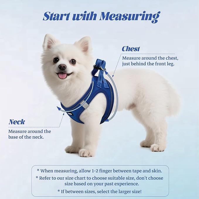 No Pull Dog Puppy Harness and Leash Set Reflective Mesh Vest X-Small - Image 2