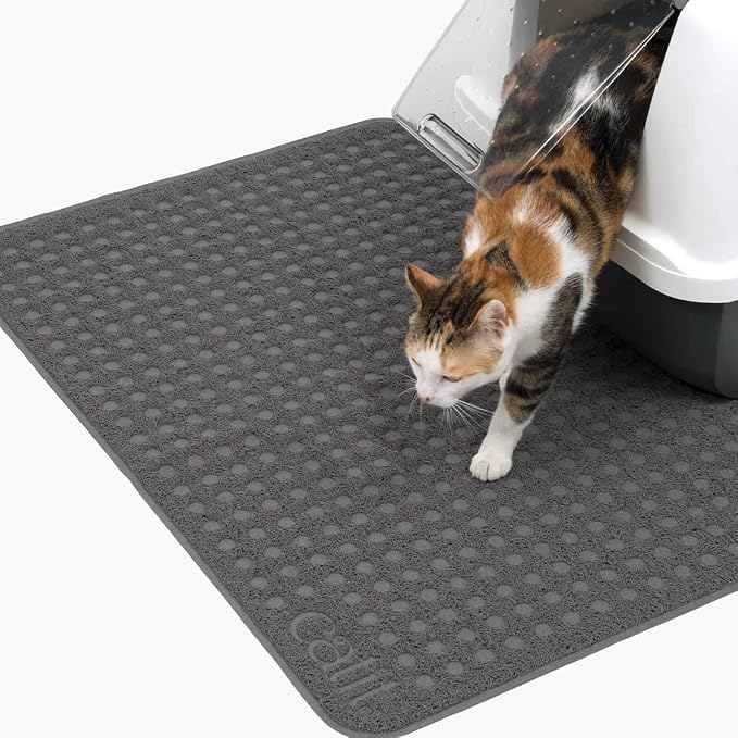 Catit Large Cat Litter Mat - Non-Slip, Easy Maintenance Design | Gentle on Paws - Traps Loose Litter - Image 7