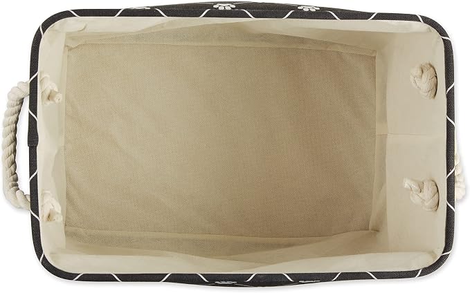 Bone Dry Pet Storage Paw & Bone Trellis, Large Rectangle 17.5x12x15, Black - Image 2