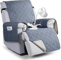 VANSOFY 100% Waterproof Recliner Chair Covers Washable, Slate Gray, 30" | Non-Slip, Slipcover with Pocket, Furniture Protector, Elastic Straps, Chair Cover for Pets, Dogs by VANSOFYFURNITURECOVERS