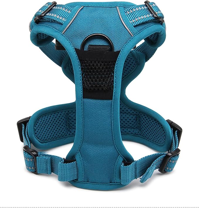 TRUE LOVE Adjustable No-Pull Dog Harness Reflective Vest, Blue, S | Front Clip, No-Choke, Soft Padded, Control Handle, Anti Escape, Dog Car Harness, Walking and Training, Escape Proof, TLH5651 - Image 5