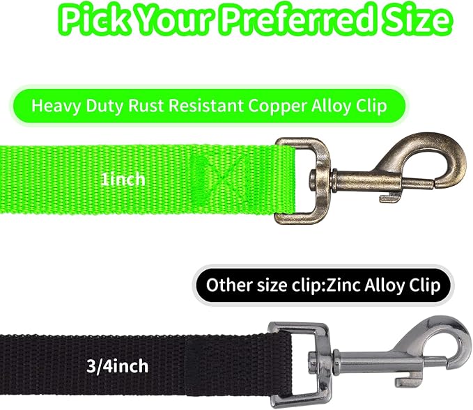 HIKISS Long Dog Leash Obedience Recall Training Agility Lead with Thickening Material for Large Dog - 15ft 20ft 30ft 50ft 100ft Training Leash(Green 100ft) - Image 4