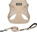 Best Pet Supplies Voyager Step-in Air All Weather Mesh Harness and Reflective Dog 5ft Leash Combo with Neoprene Handle, for Small, Medium and Large Breed Puppies - Khaki, XS by BestPetSuppliesLLC