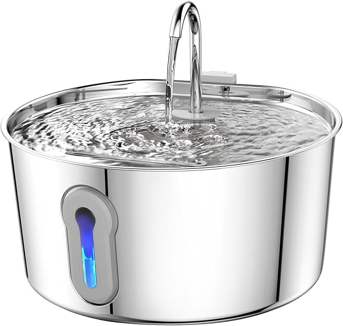 4L/135oz Large Cat Water Fountain Advanced 304 Stainless Steel with Detachable Tank, Easy to Clean, Automatic Pet Fountain Quiet Cats Water Dispenser, Dogs (135oz Large Cat Fountain) - Image 9