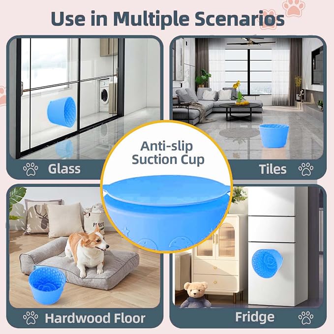 Dog Lick Bowl, Non-Slip Freeze Slow Feeder Small Medium, 1.6 Cup | Anxiety Relief & Distraction, Enrichment, Puzzle Feeder, BPA-Free Silicone, Dishwasher & Microwave Safe, for Dogs - Image 5