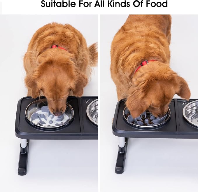 Keegud Slow Feeder Dog Bowls Insert [Octopus Suction Cups] Super Firm Slow Eating Dog Bowl [Cuttable] for Large Breed and Medium Size Dog Compatible with Regular and Elevated Dog Bowls (Flower) | Octopus Suction Cups Super Firm Customizable Cut for Mos... - Image 4