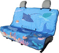 Back Seat Cover for Car Trucks Van SUV Jeep,Waterproof Rear Bench Towel Seat Covers for Dogs and Kids,Automotive Backseat Protector (Seaworld) by LoyaGour