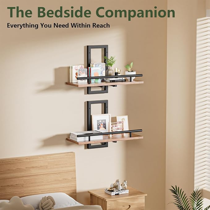 Sbosbo Floating Shelves for Wall Plant Shelf Indoor Wall Mounted Shelves | Wall Planters for Indoor Floating Plant Shelves for Bedroom, Living Room, Kitchen, Office, Bathroom Decor (3 Pack) - Image 6