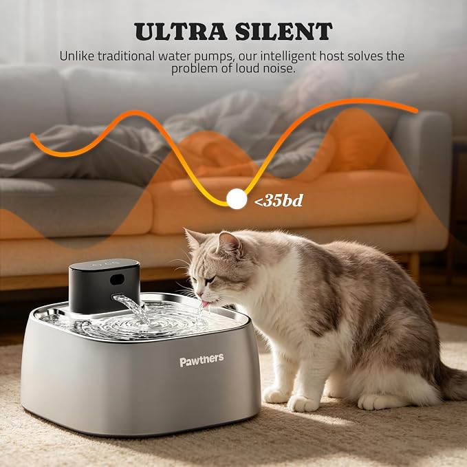 Pawtners Replacement Intelligent Host for STR-PT-108A Pumpless Cat Fountain | Ultra Quiet Host for STR-PT-108A Cordless Pet Water Fountain, Low Voltage DC 5V - Image 6