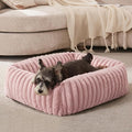 FURTIME Dog Bed for Small Dogs, Washable Orthopedic Dog Bed with Removable Cover, Rectangle Soft Calming Sleeping Puppy Bed Durable Pet Cuddler with Anti-Slip Bottom by FURTIME