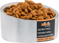 Master Pet Supply Stainless Steel Slanted Dog Cat Food Bowl 8 oz Stainless | Heavy Duty Double Wall Insulated, Non-Slip Elevated Bowl for French Bulldogs, Pugs, Cats, Anti Rust, Dishwasher Safe by MasterPetSupply