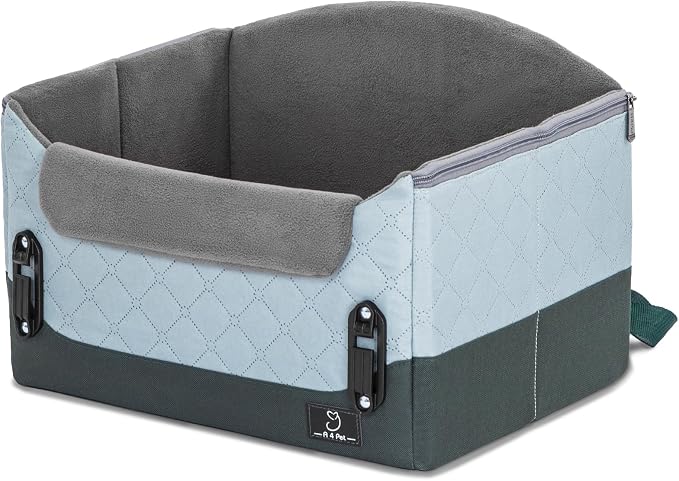 A 4 Pet Dog Car Seats for Small Dogs, Under 25 lbs, Patent Buckles | Adjustable leash, frame support, reduces anxiety, for cars/SUV/pickup - Image 9