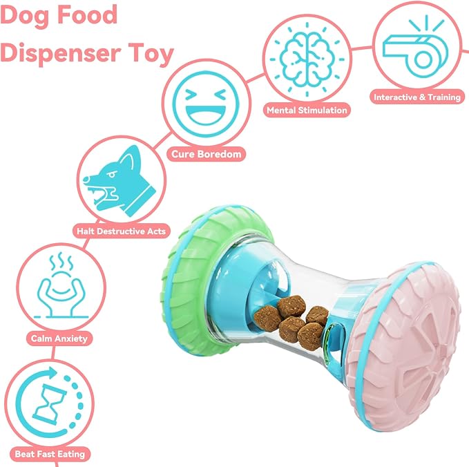 MateeyLife Interactive Dog Puzzle Toy for Small Medium Large Dogs | Adjustable Treat Dispensing Slow Feeder, Interactive Dog Toys Roller, Boredom Relief Enrichment Toys to Keep Them Busy - Image 4