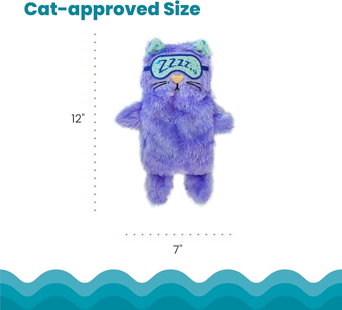 Catstages Purr Pillow Cat Toy – Plush Cat Toy with Touch-Activated Purr for Calming Cats & Kittens | Purring Sound Helps Calm & Soothe, Soft Cozy Plush, Indoor Cats & Kittens, Replaceable Batteries Included - Image 5