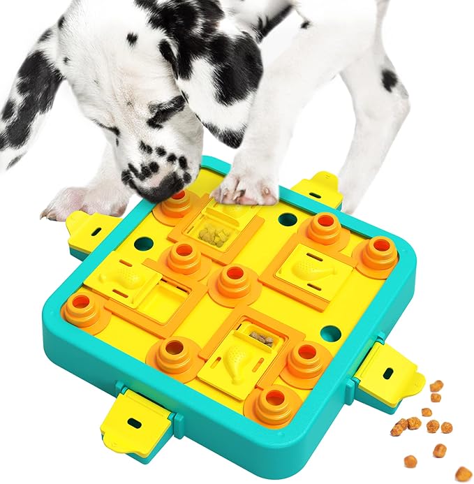 LACCEN Dog Puzzle Toy, Level 3 in 1 Interactive Dog Toys for Boredom, Funny Cognitive Dog Toy for IQ Training Brain Stimulating Games, Treat Dispensing Toy for Smart Large Medium Smart Dogs by LACCEN