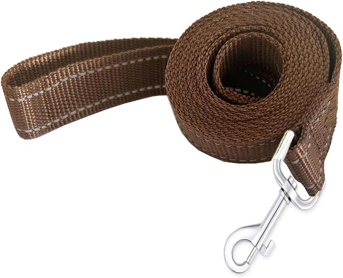 Reflective Dog Leash 4Ft /5 Foot /6 Feet Long, 1 Inch Wide, for Small and Medium Dogs by TAIDA