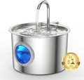 Cat Water Fountain Advanced 304 Stainless Steel 2.2L/74oz with Detachable Tank, Easy to Clean, Automatic Pet Fountain Quiet Cats Water Dispenser, Perfect for Cats Dogs Indoor by Unknown