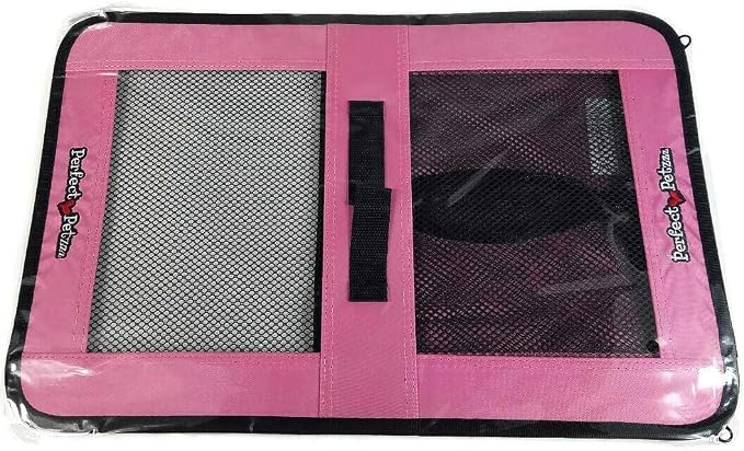 Perfect Petzzz Tote for Lifelike Stuffed Interactive Pet Dogs and Cats, Nylon and Mesh Toy Carrier for Pet Animals, Zippered Carrying Case Accessory (Pink) - Image 2