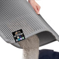 GORILLA GRIP Honeycomb Cat Litter Box Mat, Two Layer Trapping Waste Mats, Soft On Paws, Litter Box Supplies and Essentials for Indoor Cats, Traps Excess, Water Resistant for Floors, 30x24 Gray by Unknown
