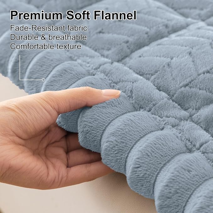 Smiry Couch Cover for Dogs, Non Slip Fuzzy Pet Sofa Covers Washable | Sofa Slipcovers for 3 Cushion Couch, Soft Thick Furniture Protector for Cats Dogs, Against Fur, Dirt, Scratch (43"x82.7") - Image 2