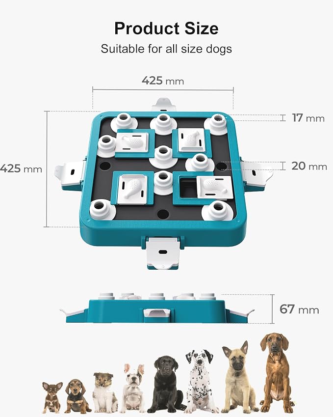 LACCEN Dog Puzzle Toys, Level 3 in 1 Interactive Dog Toys for Boredom, Funny Feeding Toy for IQ Training Brain Stimulating, Treat Dispenser Dog Toy for Large Medium Small Dogs - Image 5