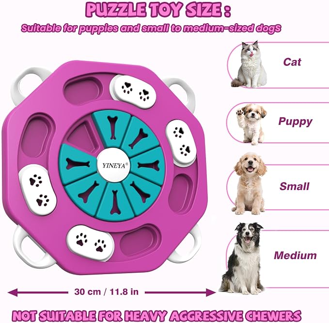 YINEYA Dog Puzzle Toy, Enrichment Toys for Dogs Mental Stimulation | Interactive Treat Brain Games, Treat Dispensing, Keep Them Busy, Training IQ, for Puppy, Small, Medium, Cats - Image 4