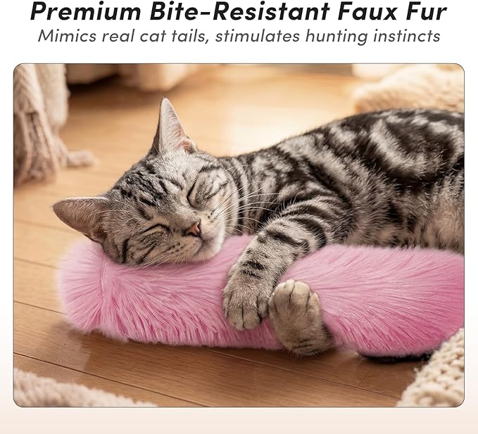 Catnip Cat Toys 4 Pack, Soft Cat Pillow Kicker Toys with Crinkle Sound, Interactive Cat Plush Toys for Indoor Cats and Kittens - Image 5