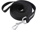 Strong Durable Nylon 10ft Long Dog Training Leash, Traction Rope, 1 Inch Wide, for Small and Medium Dog (Black, 10 Feet) by Siumouhoi