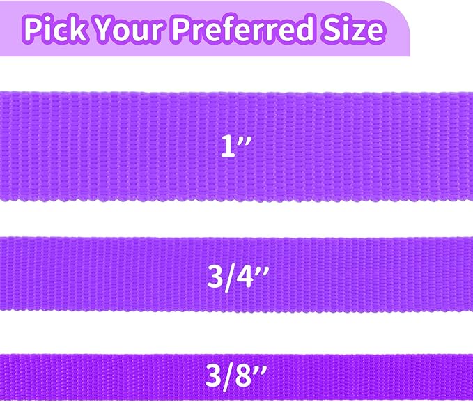 HIKISS Long Dog Leash Obedience Recall Training Agility Lead with Thickening Material for Large Dog - 15ft 20ft 30ft 50ft 100ft Training Leash(Purple 50ft) - Image 6