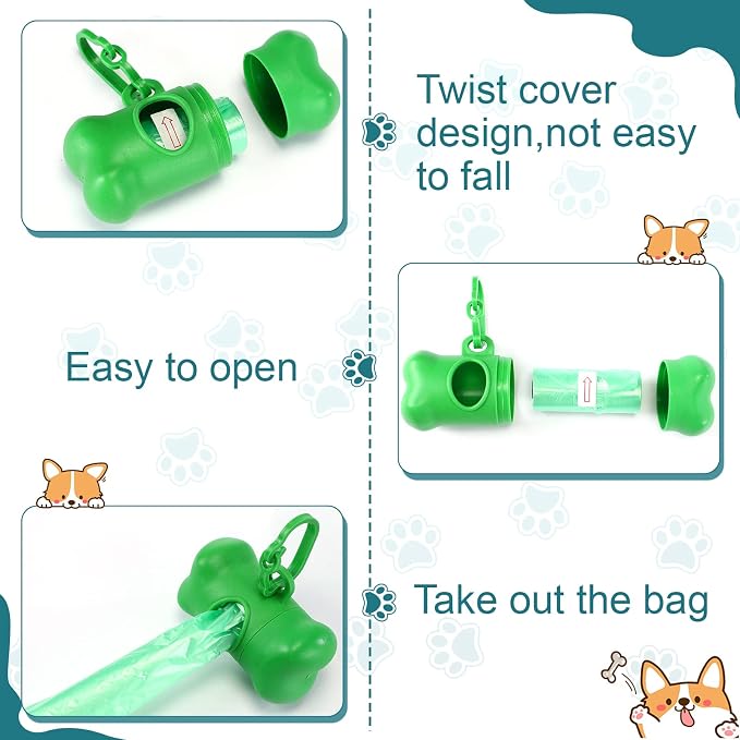 Zhehao 50 Pack Dog Poop Bag Holders for Leashes | Clip-on waste bag holders attach to leashes, belts, or pet gear for walks, travel, parks, homes, and pet businesses - Image 4