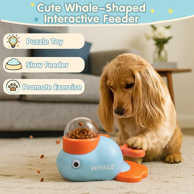 Interactive Dog Toys & Cat Toys for Indoor Cats, Dog Puzzle Toy Slow Feeder Bowl, Puppy Enrichment Toys, Interactive Cat Toys, Dog Feeder Puzzle Toy for Smart Dogs to Keep Them Busy with Silicone Mat - Image 5
