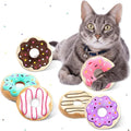CiyvoLyeen Plush Donut Catnip Toys for Indoor Cats 6 Pack | Donut Cat Chew Toys, Boredom Relief, Interactive Play, Soft Durable Plush with Catnip, Funny Gift for Cat Lovers & Kitten by CiyvoLyeen