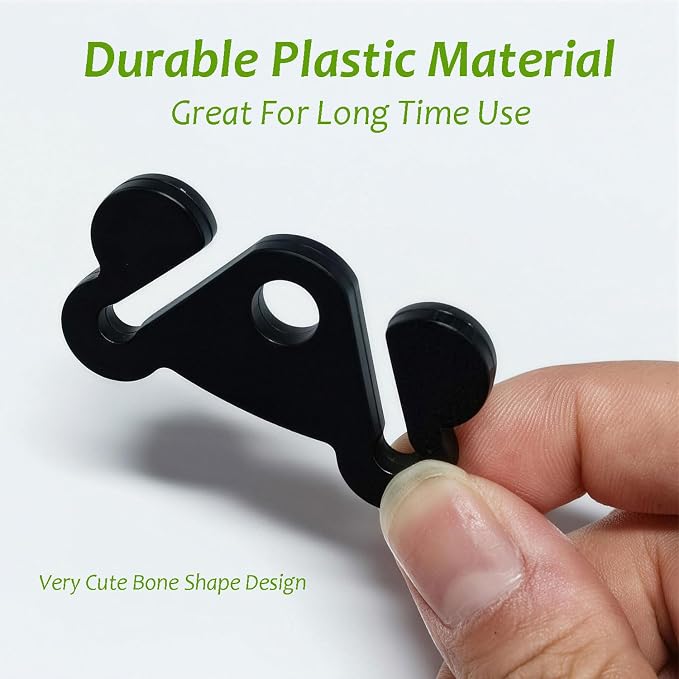 Dog Poop Bag Holder Dogs Waste Bag Carrier Pet Poop Bags Holders for Doggie Waste Bags Dispensers, Clip Carrier for Leash Small Doggy Puppy Hand Free Walking Accessory Attachment, Black - Image 4