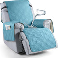 TAOCOCO Waterproof Recliner Chair Cover for Large Recliner, Oversized Recliner Covers for Recliner Chair with Pocket, Recliner Slipcover Furniture Protector for Kids Pets(28'', Sky Blue) by TAOCOCO