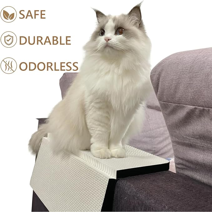 Cat Scratcher Pads, Foldable Cardboard for Corner Walls for Indoor Cats | Scratching Post 17″Lx13″Wx0.78″H (White, Medium Size) - Image 6
