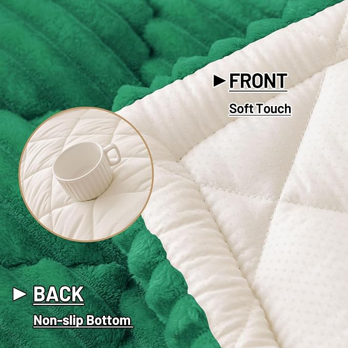 Smiry Couch Cover for Dogs Washable, Non Slip Fuzzy Pet Sofa Protector | Soft Thick Furniture Cover for Sofa, Loveseat and Sectional, Scratch & Pet Hair Resistant (Emerald Green, 27.6" x 59") - Image 5