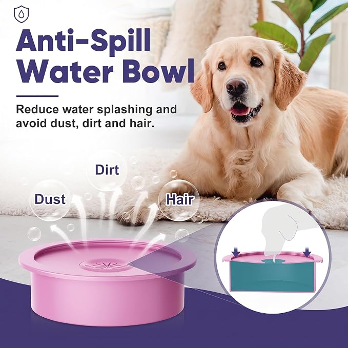 XIAZ Elevated Dog Bowls Large Breed Raised Dogs Bowl Stand Large/Medium Sized Dog Slow Feeder Dogs Bowls Food Water Stands 5 Heights Adjustable 9/11/12/14in Pet Feeder Dish Station - Image 5