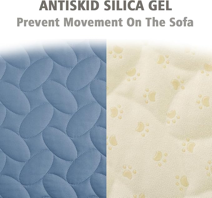 Ameritex Waterproof Pet Bed Cover Anti-Slip Dog Bed Blanket for Sofa and Furniture Waterproof New Pattern Design (Lightblue, 30x90 Inch (Pack of 1)) - Image 4