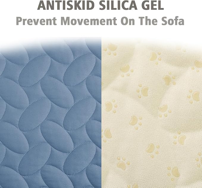 Ameritex Pet Bed Cover Dog Bed Blanket for Sofa and Furniture Waterproof New Pattern Design (40x50 Inch, Light Blue) - Image 4