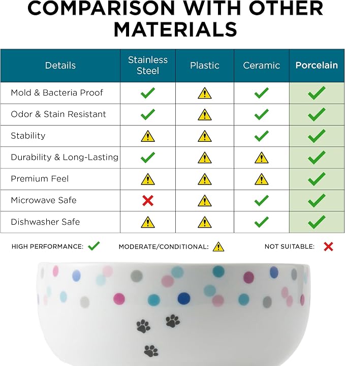 Necoichi Raised Cat Water Bowl, Whisker-Friendly (Colorful Dots, Regular) - Image 9