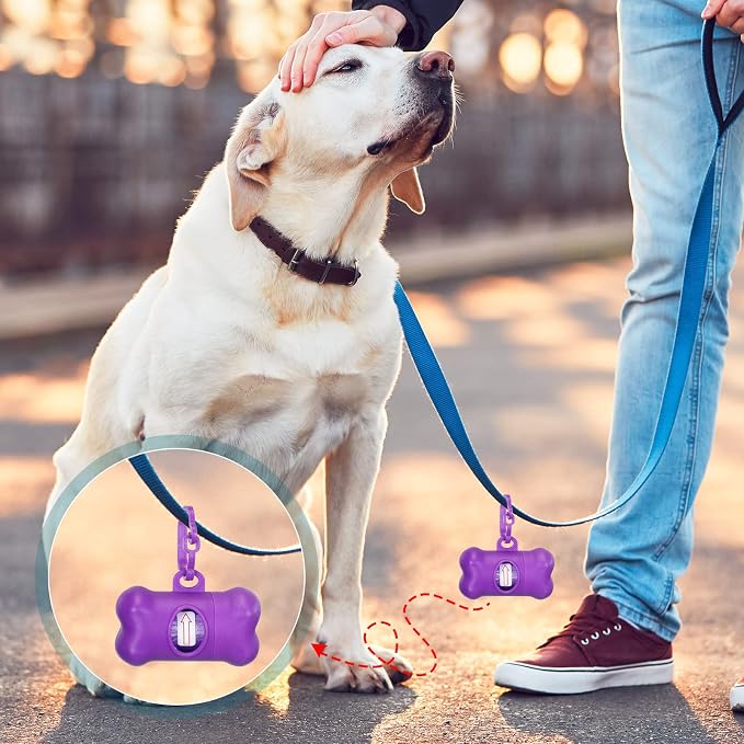 Zhehao 50 Pack Dog Poop Bag Holders for Leashes | Clip-on waste bag holders attach to leashes, belts, or pet gear for walks, travel, parks, homes, and pet businesses - Image 3