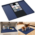 URMONA Waterproof Silicone Under Sink Mat 25'' x 22'' Shelf Liner for Kitchen and Bathroom, Cabinet and Counter Protector, Storage and Organizers, Litter Mat, Pet Cat Puppy Essentials(Navy) by URMONA