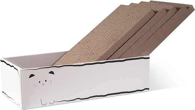 Smartbean Cat Scratcher, 17.3"L x 7.9"W x 4.7"H, Reversible Design for Double Service Life by SMARTBEAN