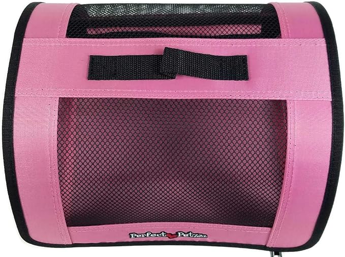 Perfect Petzzz Tote for Lifelike Stuffed Interactive Pet Dogs and Cats, Nylon and Mesh Toy Carrier for Pet Animals, Zippered Carrying Case Accessory (Pink) by PerfectPetzzz