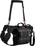 OneTigris Dog Lift Harness for Large Dogs, Dog Hip Support Brace, Full Body Dogs Lifter with Handles Invictus Multifunctional Mobility Assistance Vest for Back Legs (Black, Medium) by OneTigris