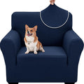 XINEAGE Stretch Jacquard Armchair Cover, Non Slip Sofa Slipcover for Dog | High-Stretch Fabric. Wear-Resistant, Pet Friendly. Easy Install & Washable for Living Rooms, Offices.Navy Blue by XINEAGE